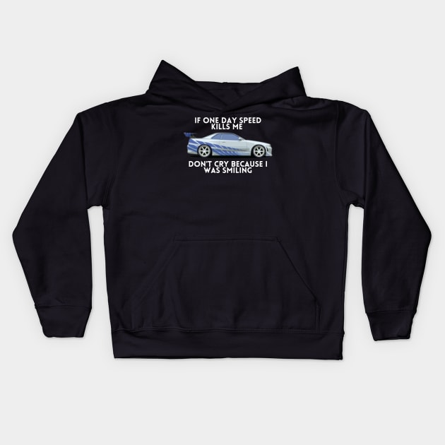 Paul walker's skyline Kids Hoodie by MOTOSHIFT